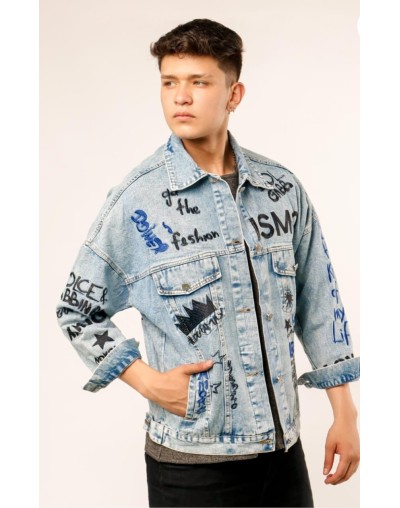 Jacket estampada oversize unisex