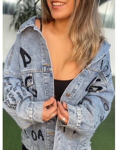Jacket estampada oversize unisex