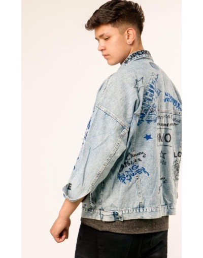 Jacket estampada oversize unisex
