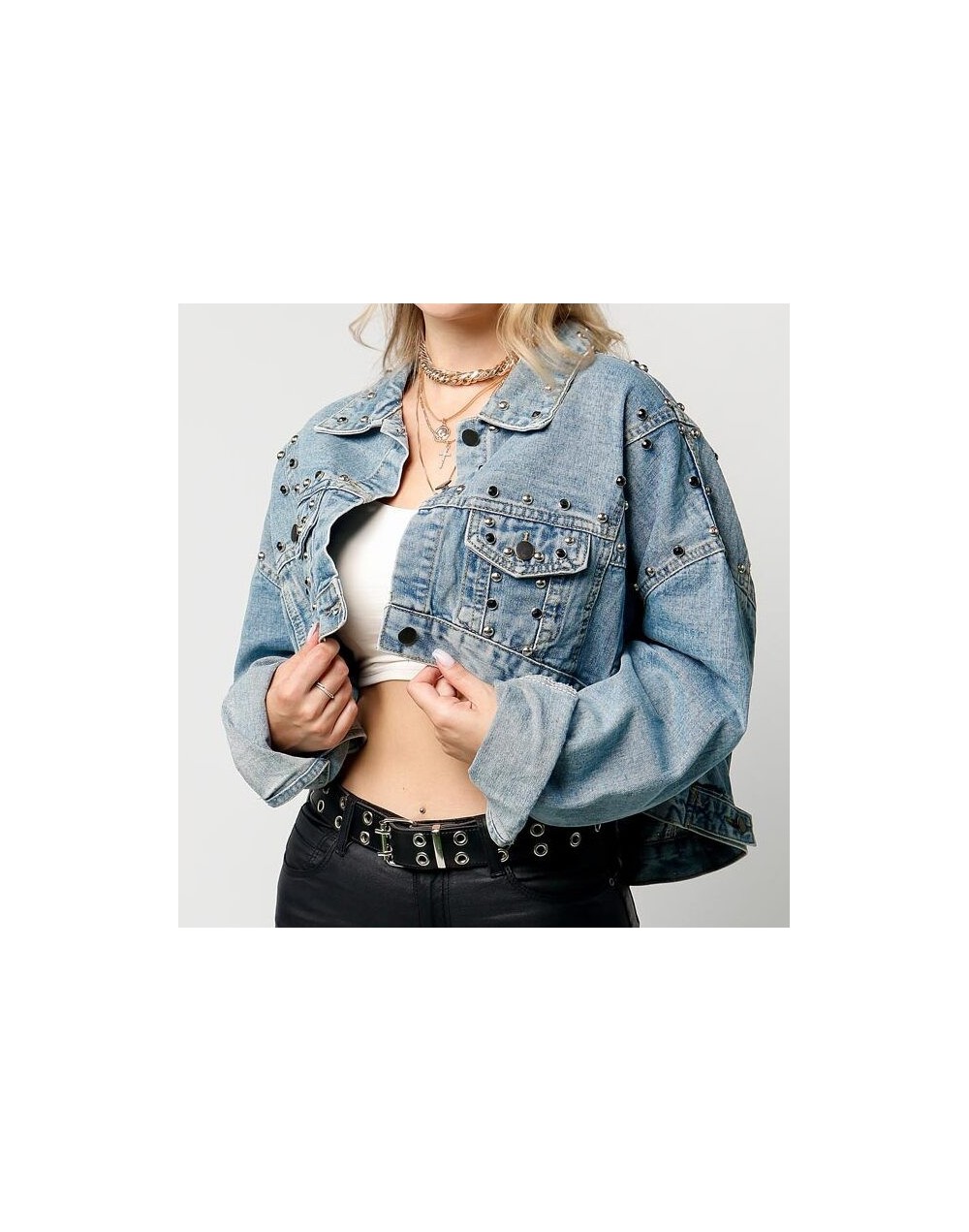 Jacket jeans Broches