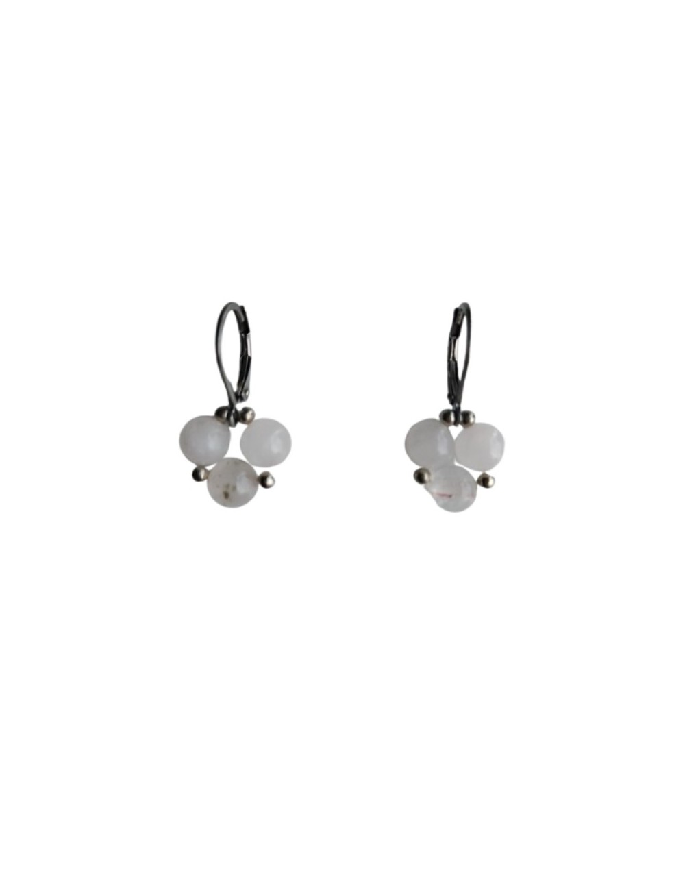 Aretes Trébol ☘️ Cuarzo Rosado 🩷