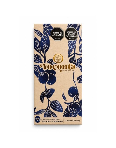 Chocolate semiamargo con Arándanos