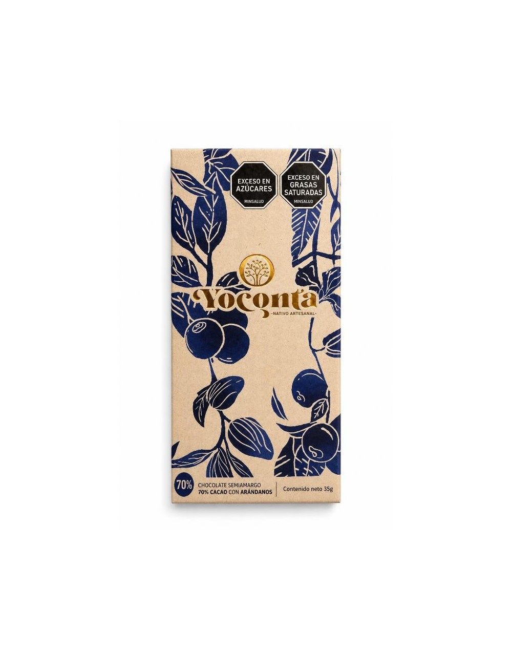 Chocolate semiamargo con Arándanos