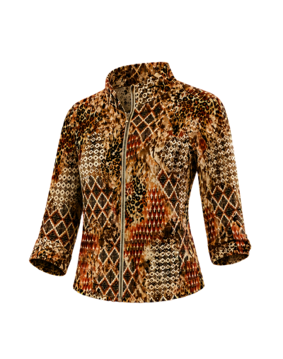 Chaqueta: Animal print piel 