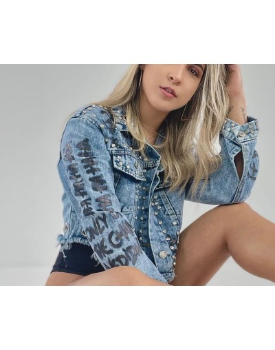 Jacket jeans letras