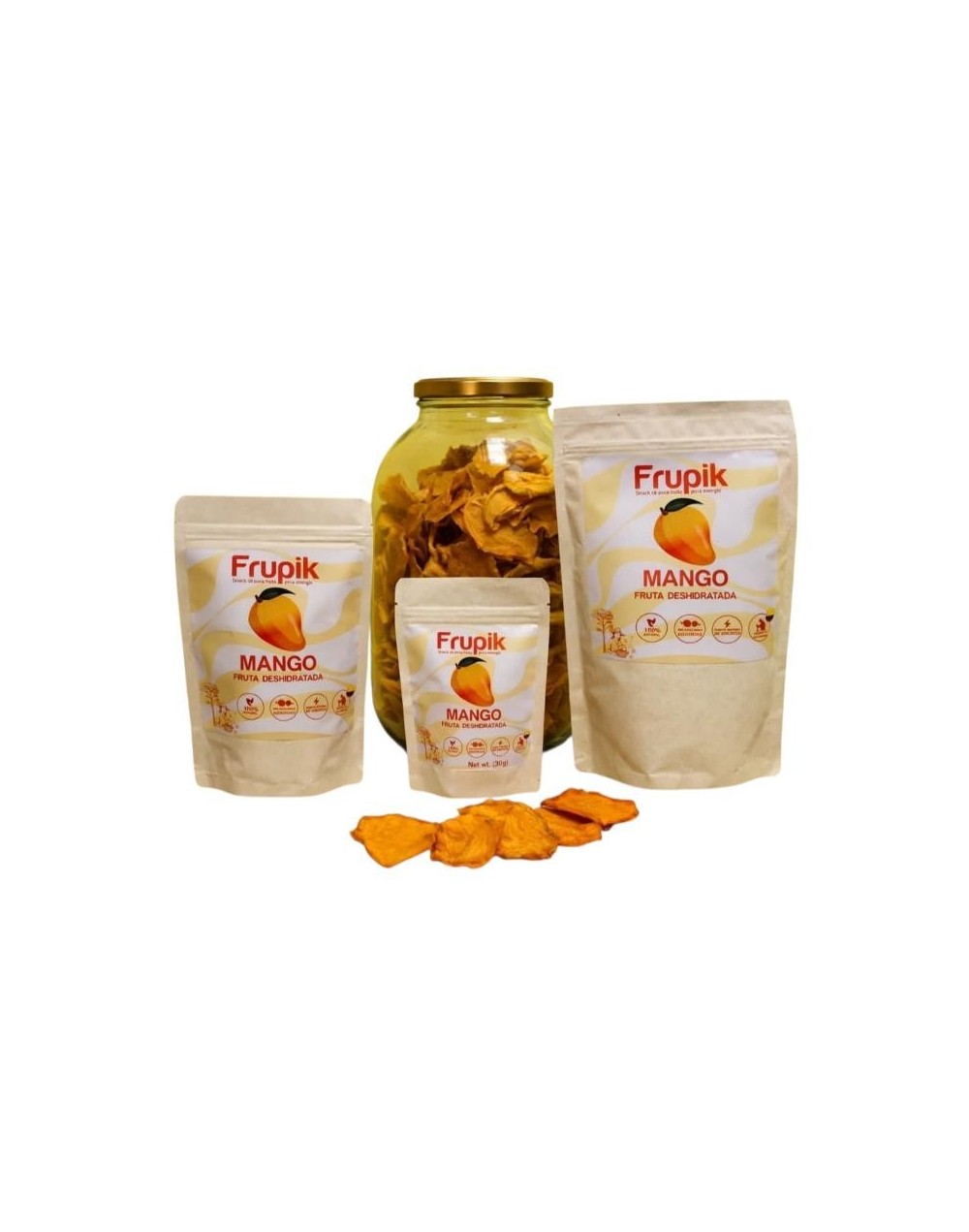 Snack de mango deshidratado 100% natural