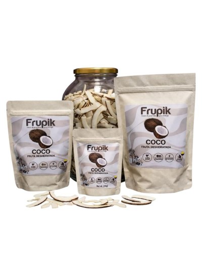Snack de coco deshidratado 100% natural