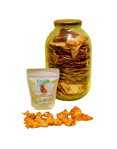 Snack de piña con tajín deshidratada 
