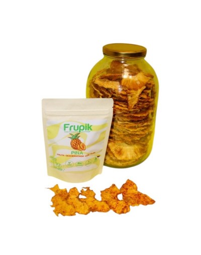 Snack de piña con tajín deshidratada 