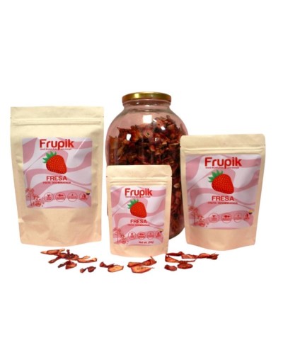 Snack de fresa deshidratada 100% natural