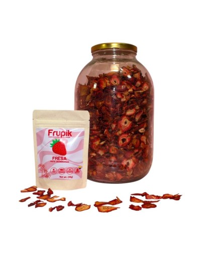 Snack de fresa deshidratada 100% natural