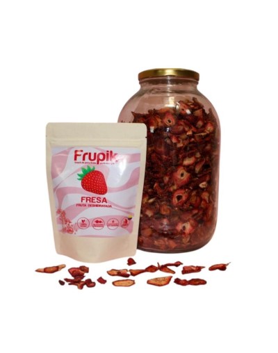 Snack de fresa deshidratada 100% natural
