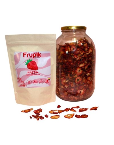 Snack de fresa deshidratada 100% natural
