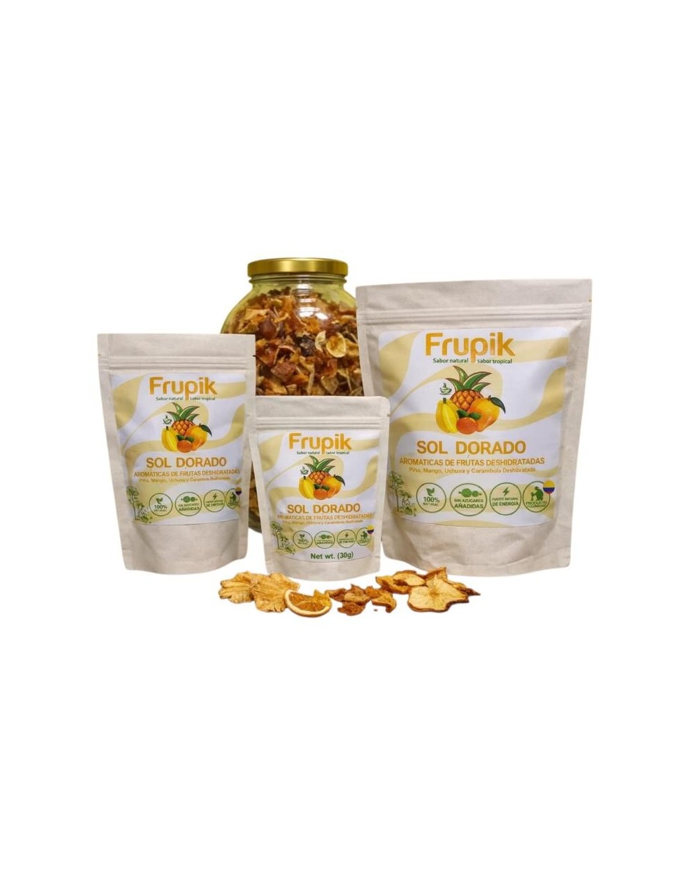 Infusión de frutas amarillas – SOL DORADO (Carambolo, uchuva, mango, piña y toques de naranja)