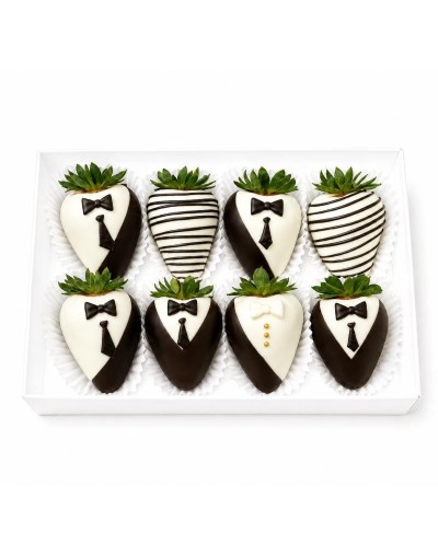 Caja de 8 Fresas Personalizadas