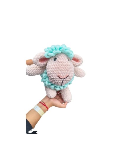 OVEJA MENTA PELUCHE AMIGURUMI