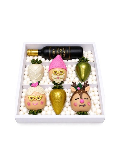 Fresas Navideñas Personalizadas