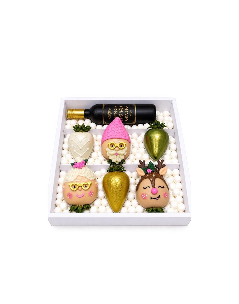 Fresas Navideñas Personalizadas