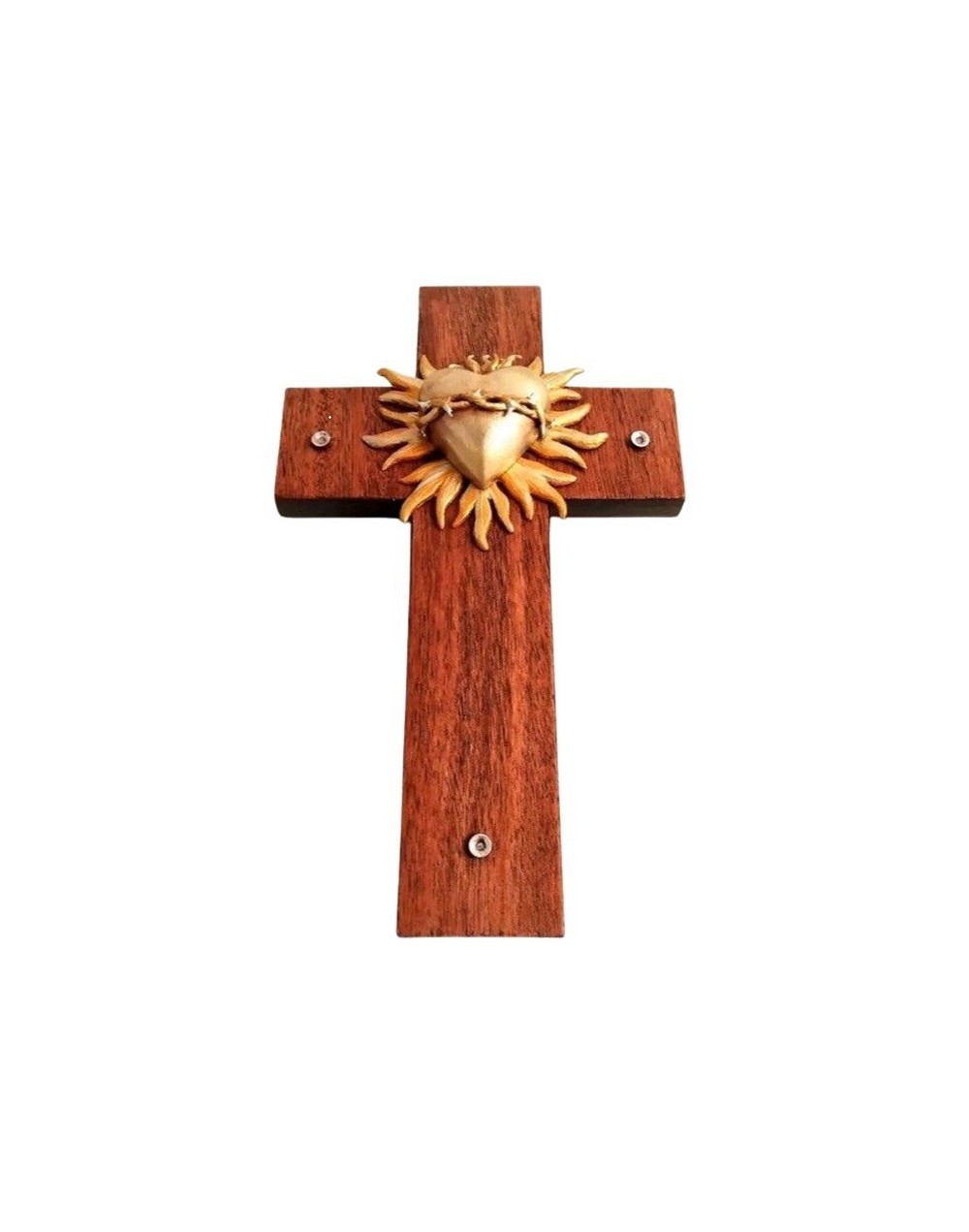 Cruz corazón corona.