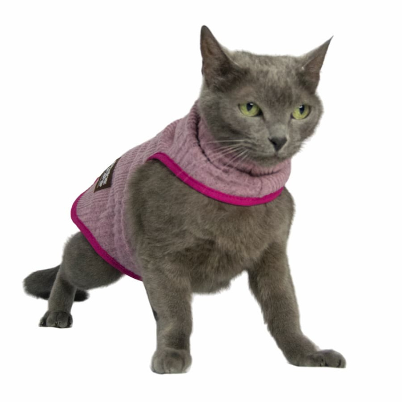 Sacos tejidos para gatos gogo rosa