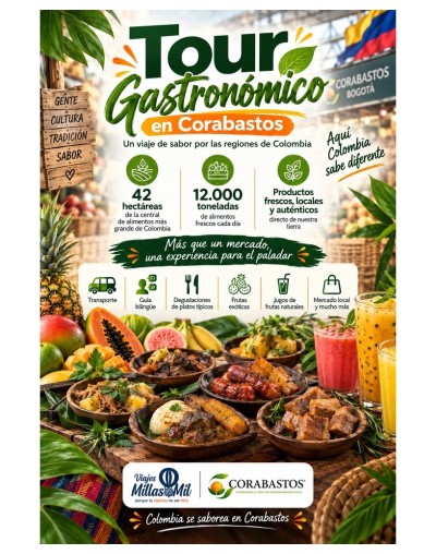 TOUR GASTRONOMICO CORABASTOS  MAÑANA 7 AM 