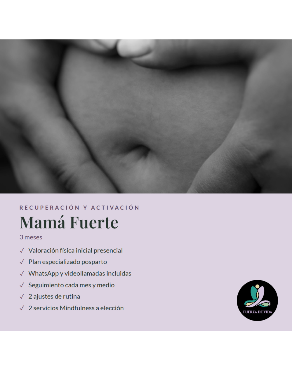 Mamá fuerte - (Plan post parto) 3 meses