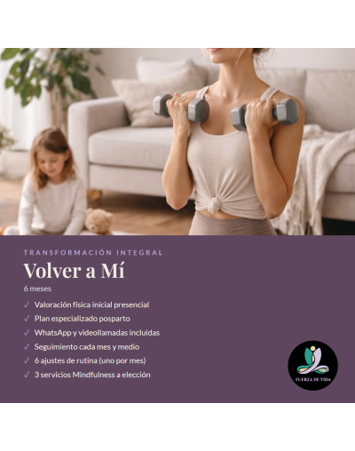 Volver a mi - (plan post parto) 6 meses