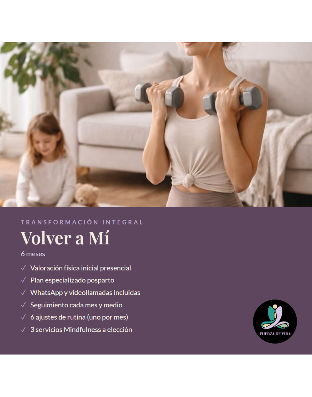Volver a mi - (plan post parto) 6 meses