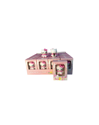 Tajalapiz y borrador 2 en 1. Diseño Hello kitty