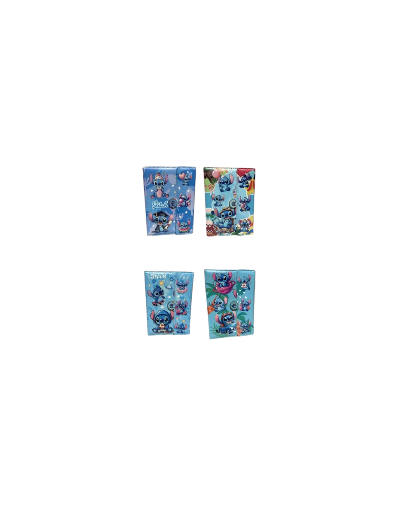 Agenda hologramada argollada stitch