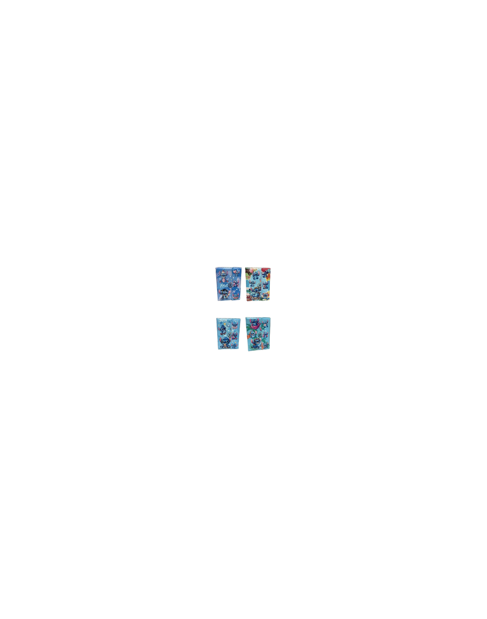 Agenda hologramada argollada stitch