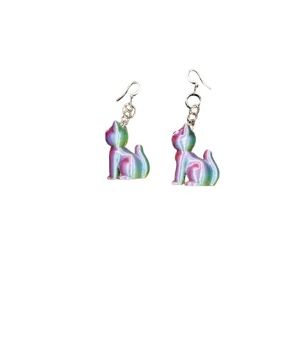 Aretes de Gatos Tornasolados