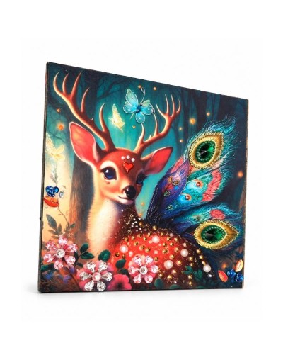 CUADRO EN MDF DECORADO CON PEDRERIA
