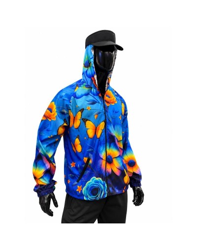 CHAQUETA ROMPEVIENTOS MARIPOSAS AMARILLAS 