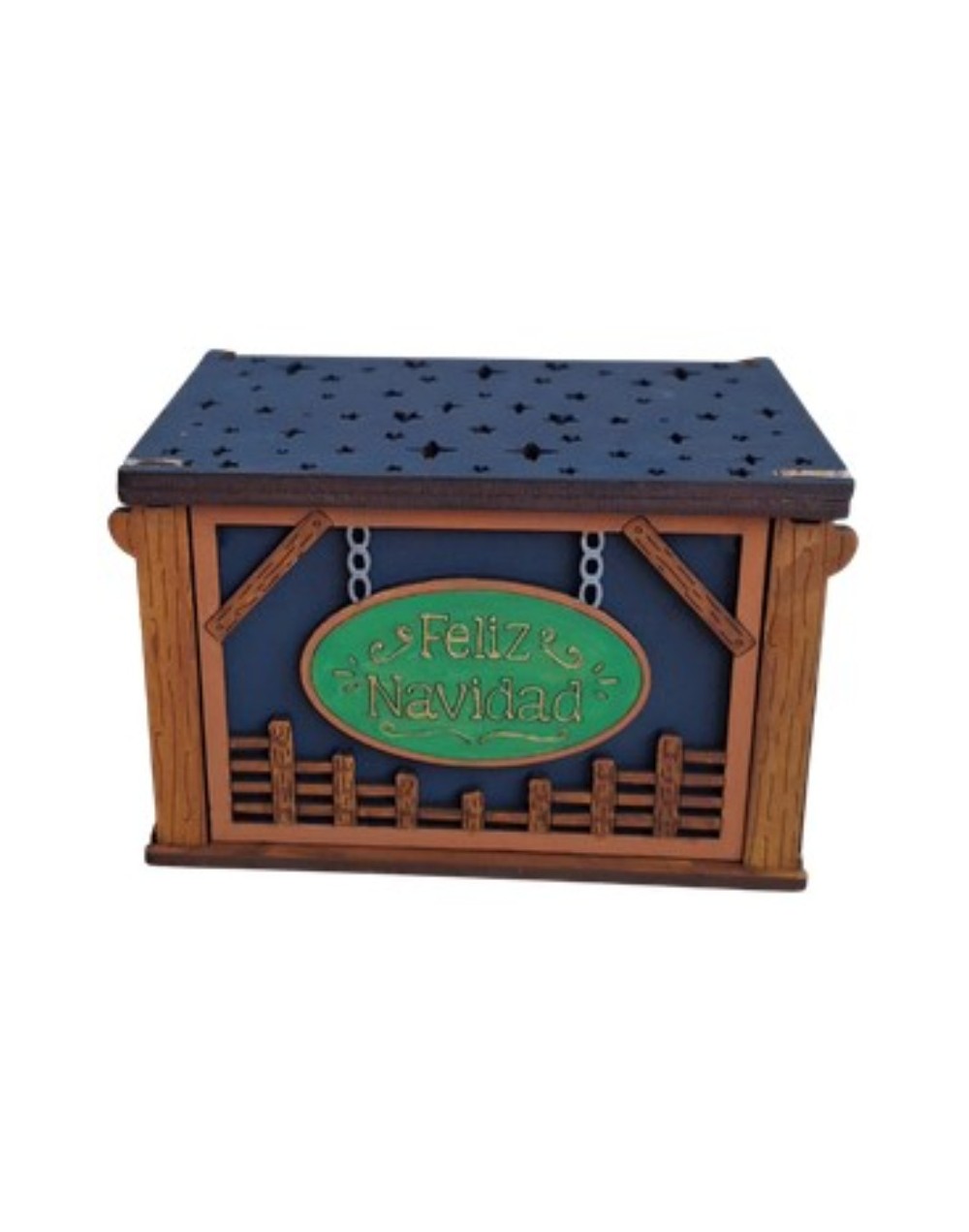Pesebre caja pintado