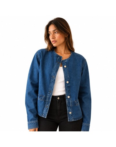 Chaqueta Jean Cuello Redondo | Palenque
