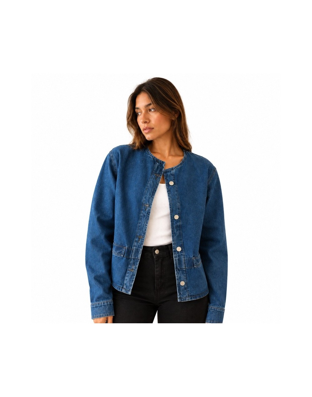 Chaqueta Jean Cuello Redondo | Palenque