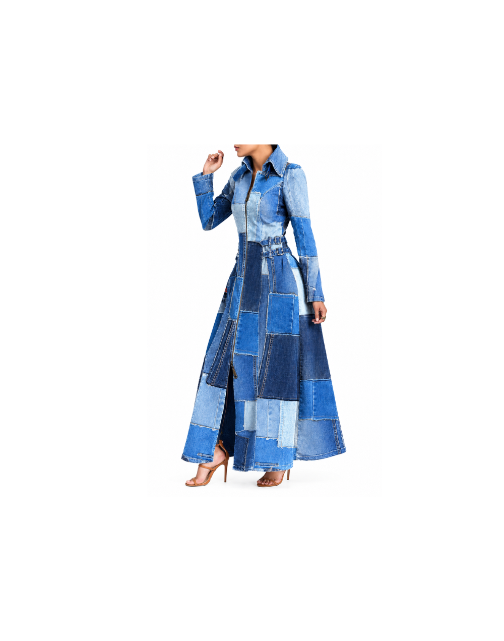 Vestido tipo Gabardina 