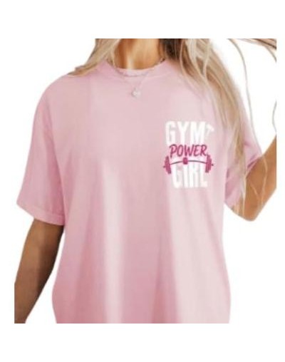 Camiseta Gym Power Girl | Oversize | InspirARte