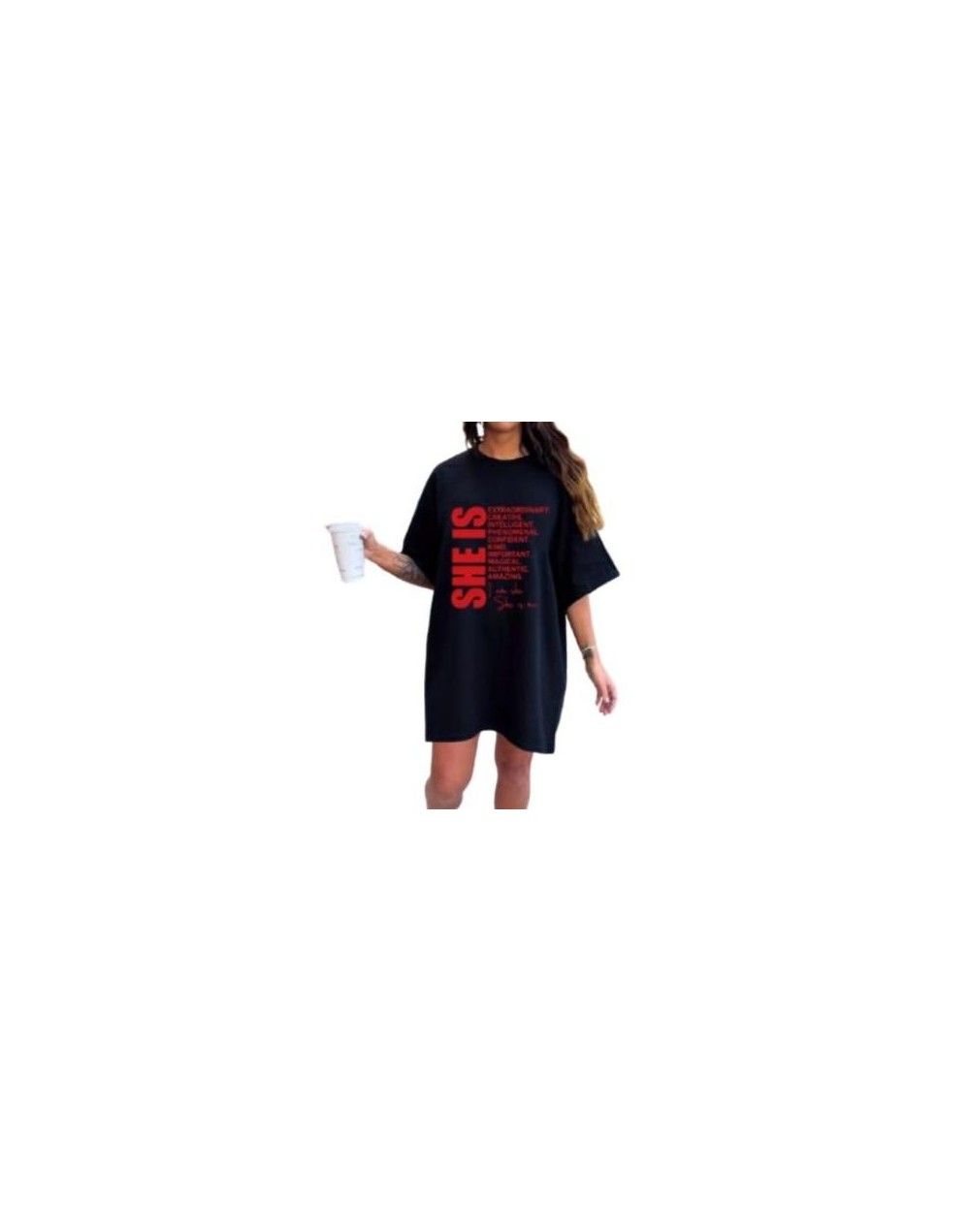 Camiseta SHE IS Oversize | Moda Urbana | InspirARte