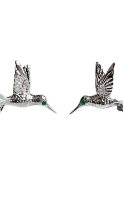 Topos de colibrí con esmeralda
