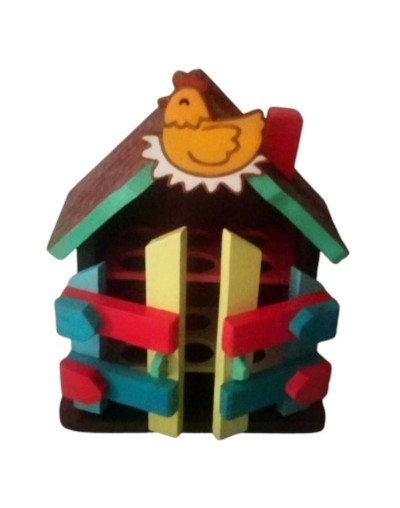 Casa para 12 huevos