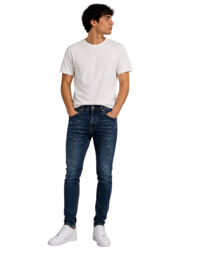 JEAN SKINNI HOMBRE AZUL 