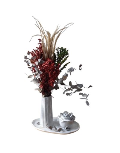 Set de florero y vela