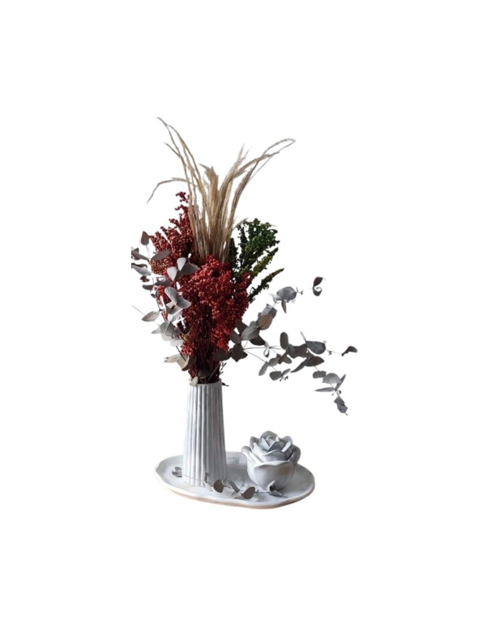 Set de florero y vela