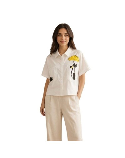 Blusa casual de paraguas