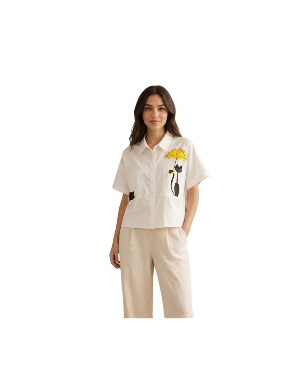 Blusa casual de paraguas