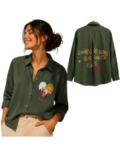 blusa pintada a mano 