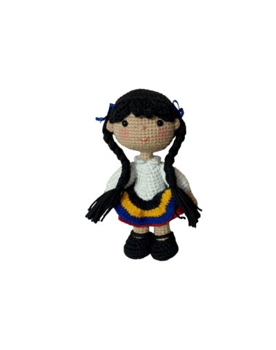 Muñequita Campesina Tejida