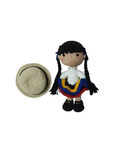 Muñequita Campesina Tejida